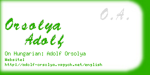 orsolya adolf business card